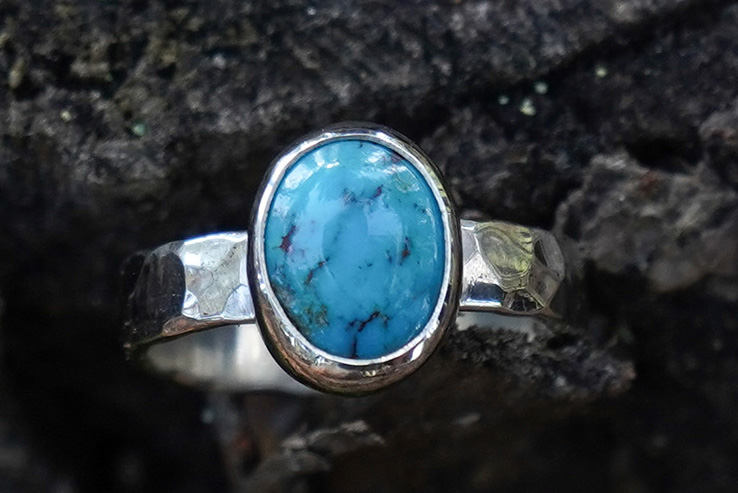 Anillo MISTY I con TURQUESA - TALLA 13,5