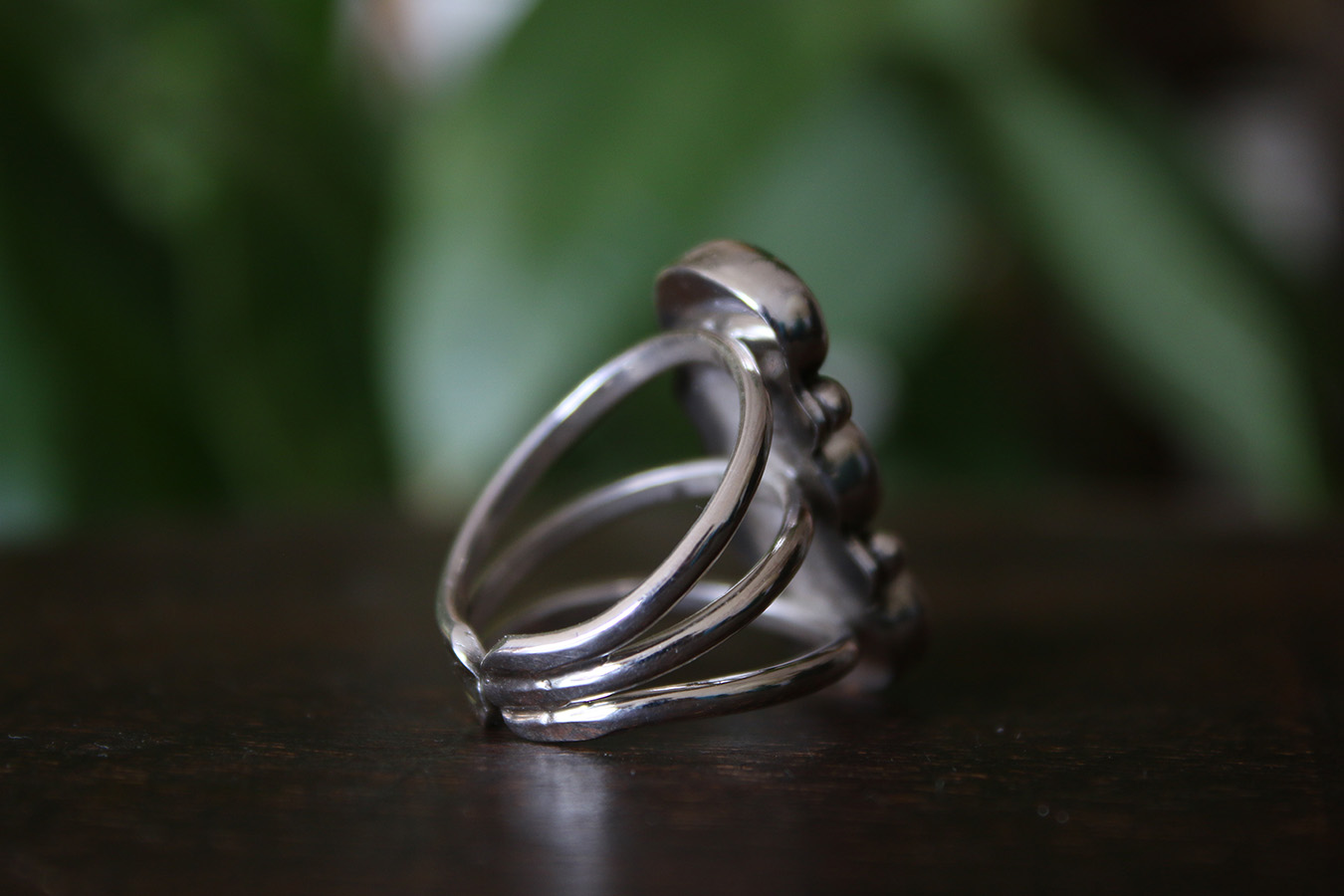 Anillo PLATA 925 con 3 TURQUESAS TIBETANAS - Imagen 3