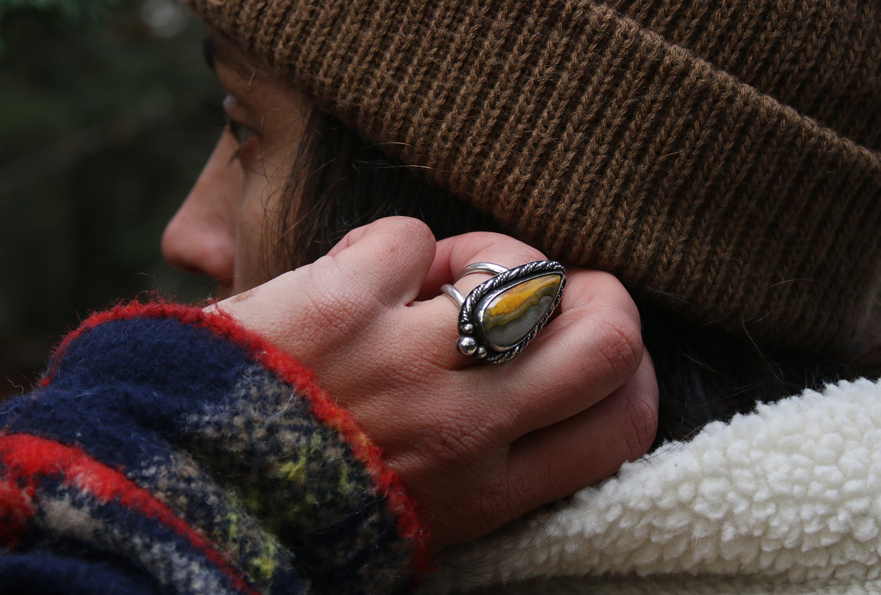 Anillo PLATA 925 con BUMBLE BEE GOTA - Imagen 2