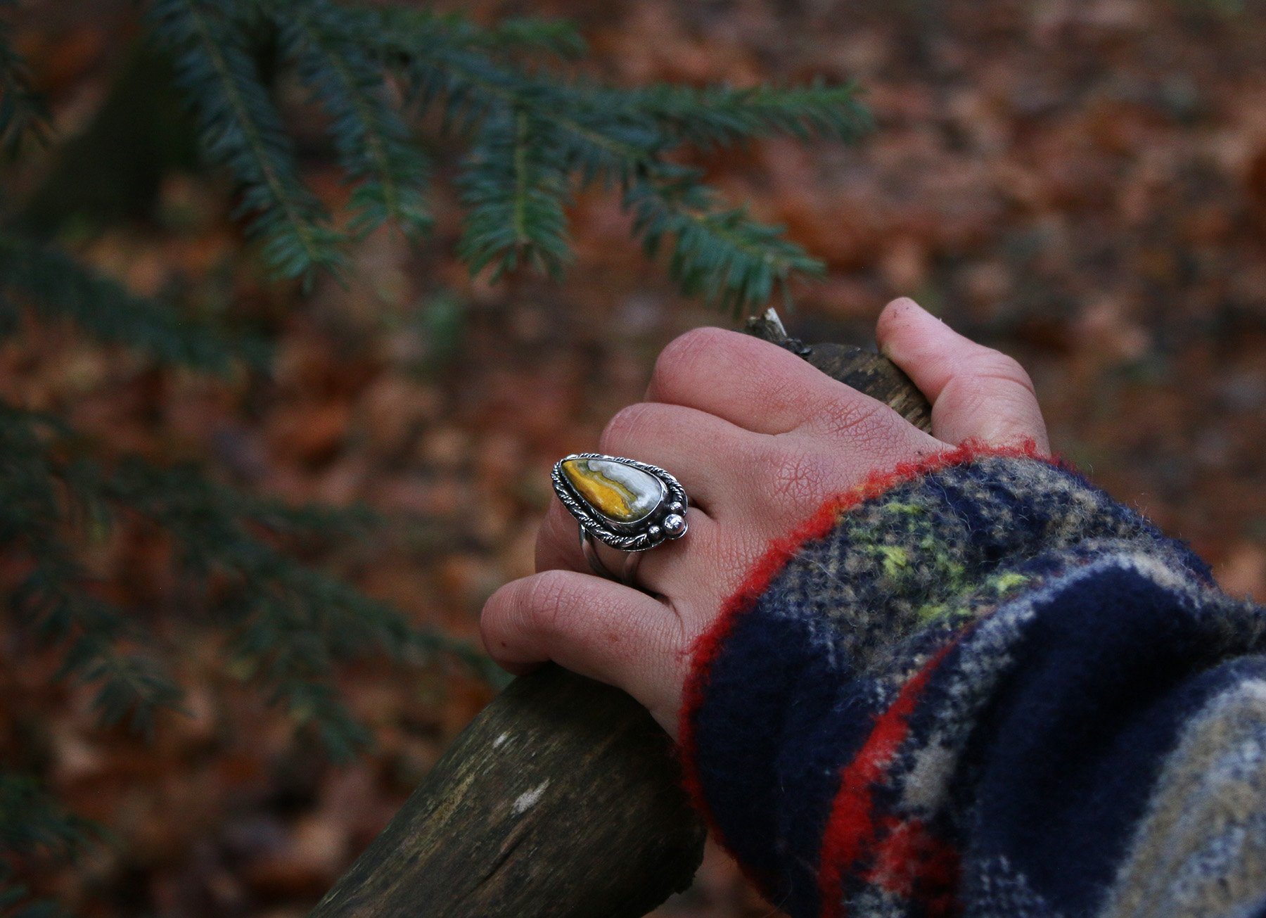 Anillo PLATA 925 con BUMBLE BEE GOTA - Imagen 3