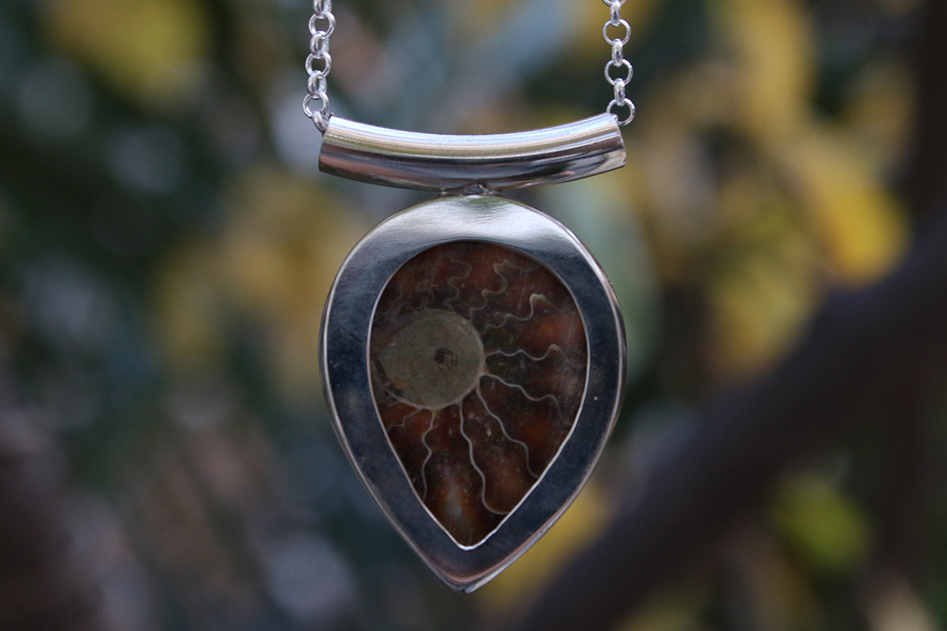 Colgante YATZIRI con AMONITA - Imagen 2