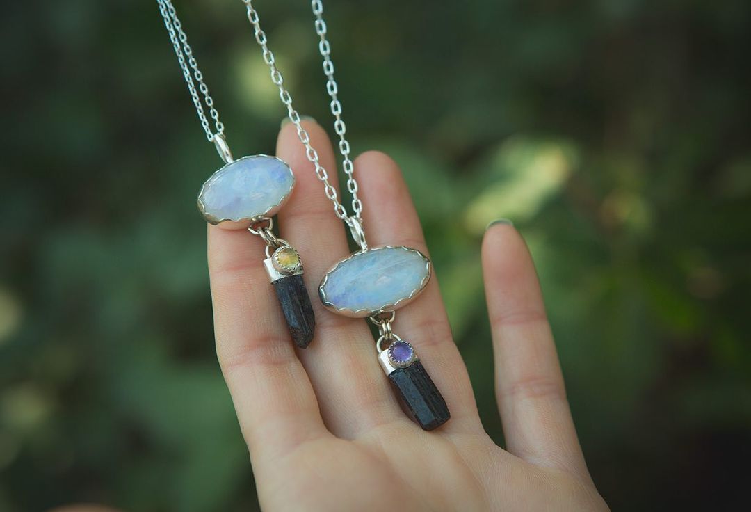 Colgante tripera turmalina