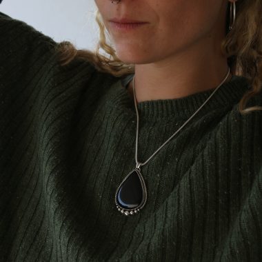 Colgante de PLATA 925 con ÓNIX