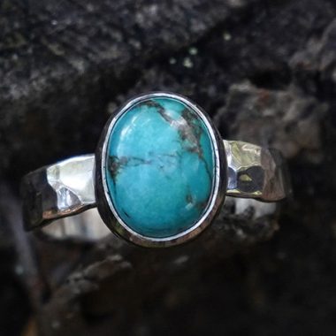 Anillo MISTY II con TURQUESA - Talla 12,5