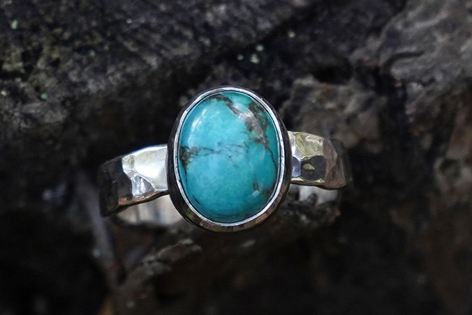 Anillo MISTY II con TURQUESA - Talla 12,5