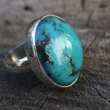 Anillo TURQUESA TIBETANA GRANDE III – TALLA 15
