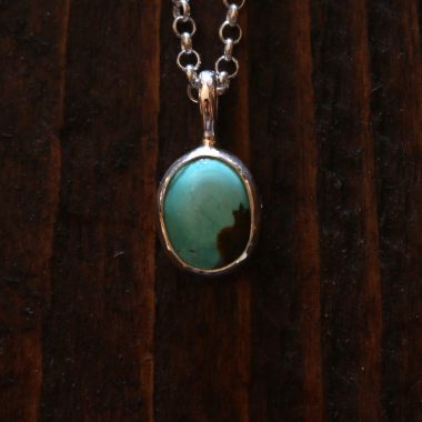 Colgante MINIMAL I con TURQUESA TIBETANA