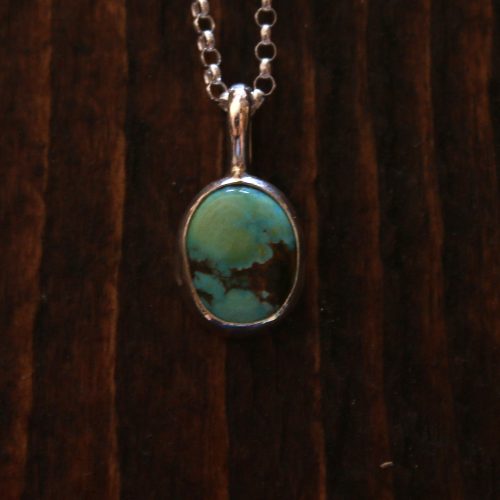 Colgante MINIMAL V con TURQUESA TIBETANA