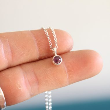 Colgante CIRCLE con AMATISTA