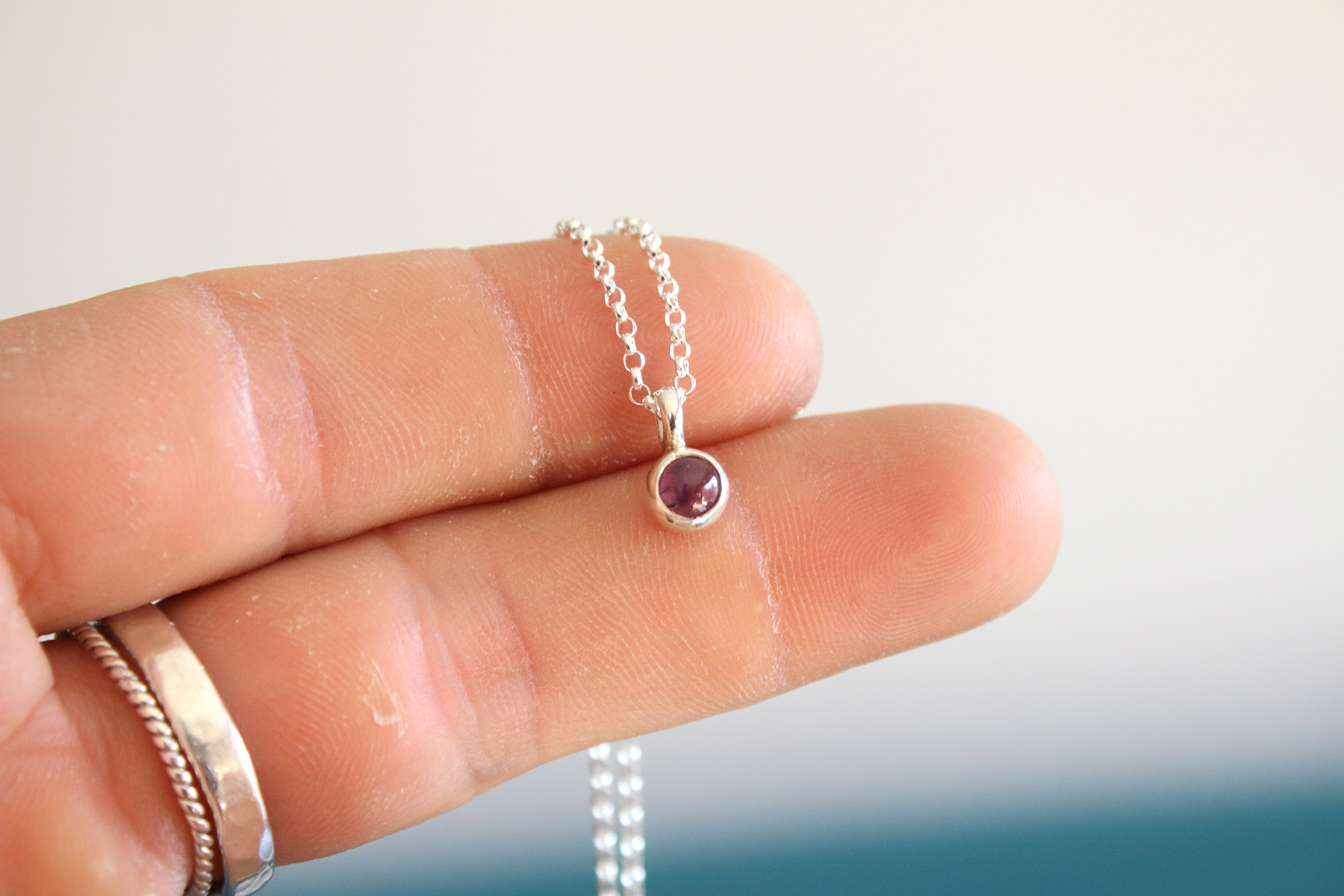 Colgante CIRCLE con AMATISTA