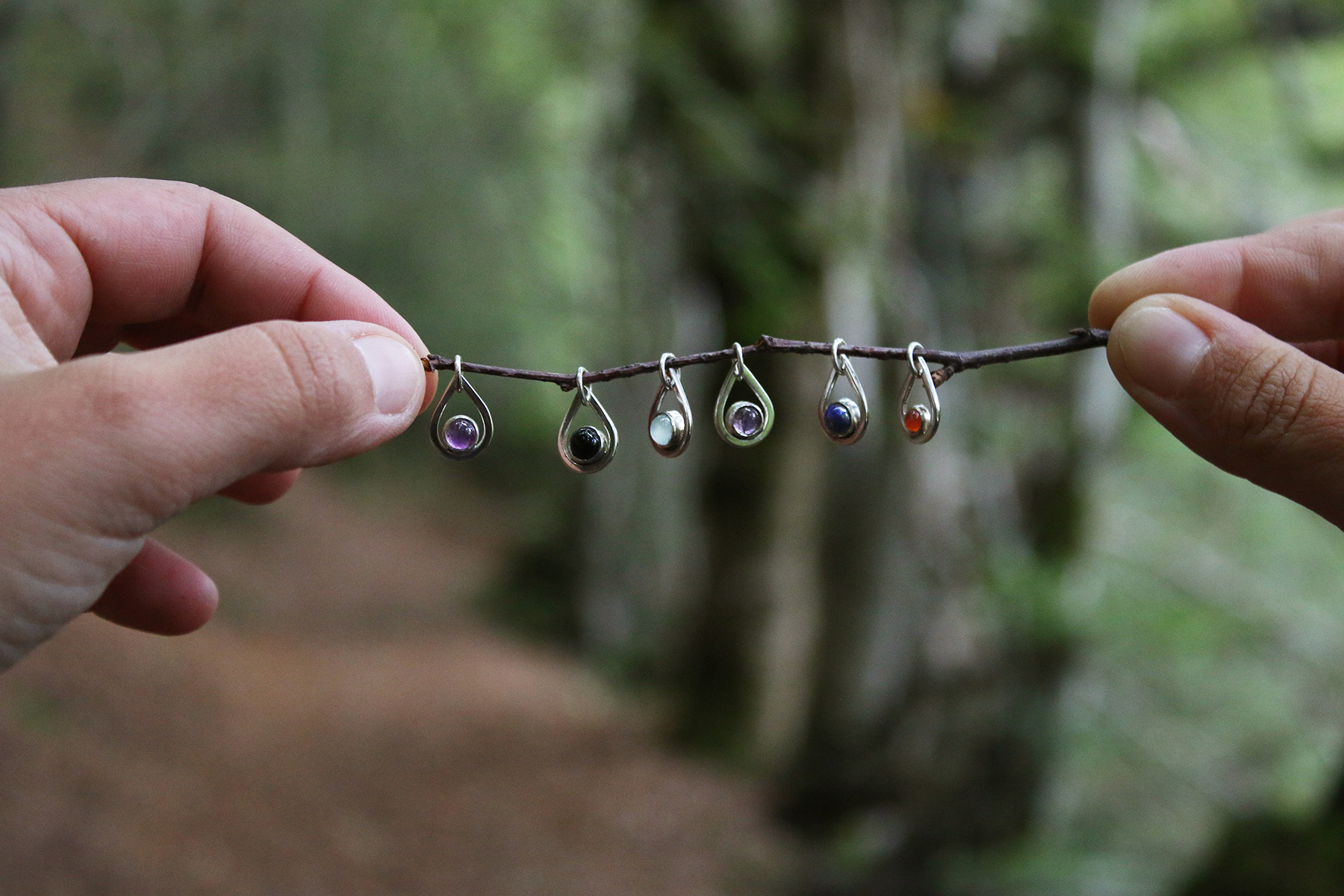 Colgante AGUA con AMATISTA - Imagen 2