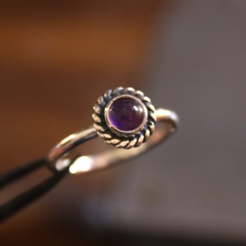 Anillo SATURNO con AMATISTA