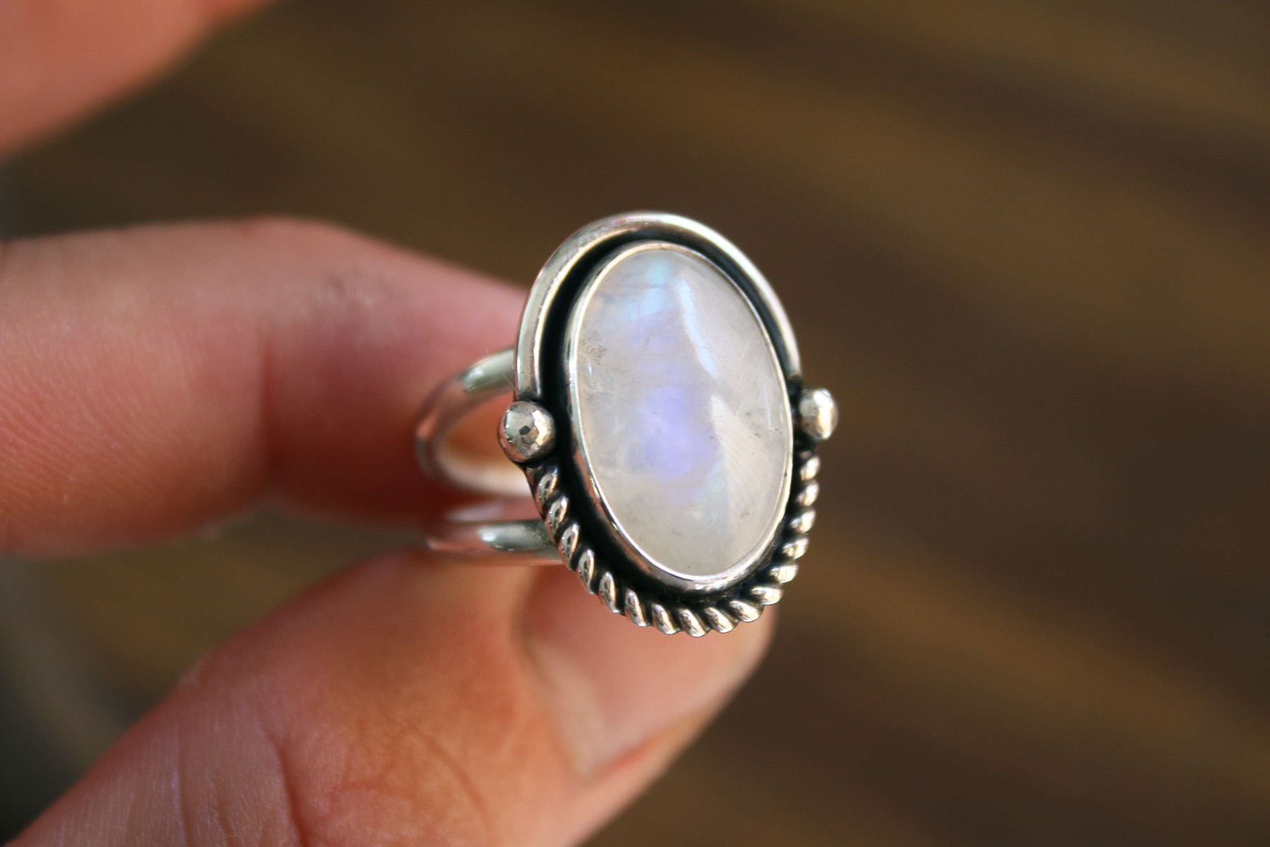 Anillo PIEDRA LUNA – Talla 13,5