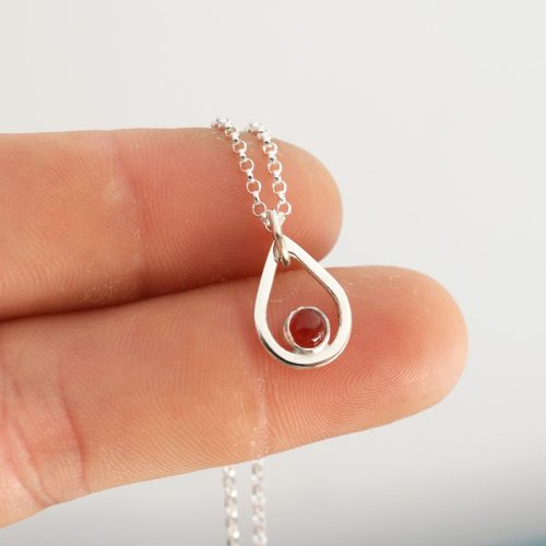 Colgante AGUA con CORNALINA