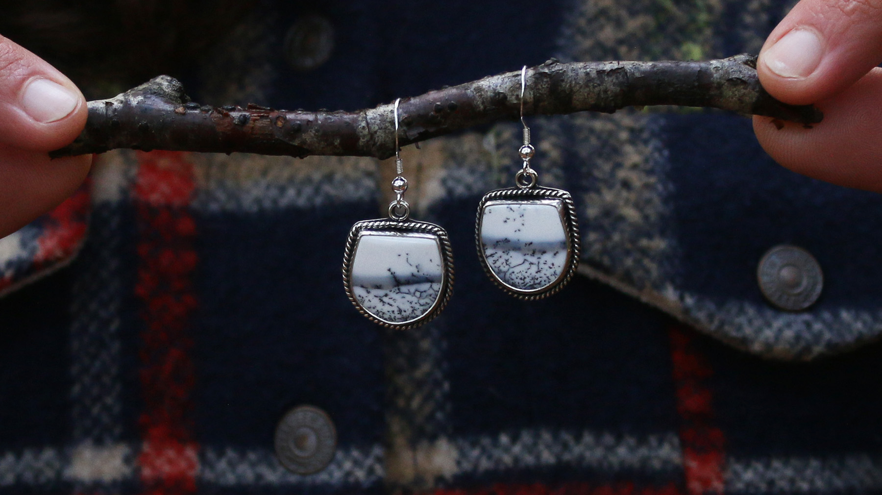 Pendientes AGATA DENDRITICA I