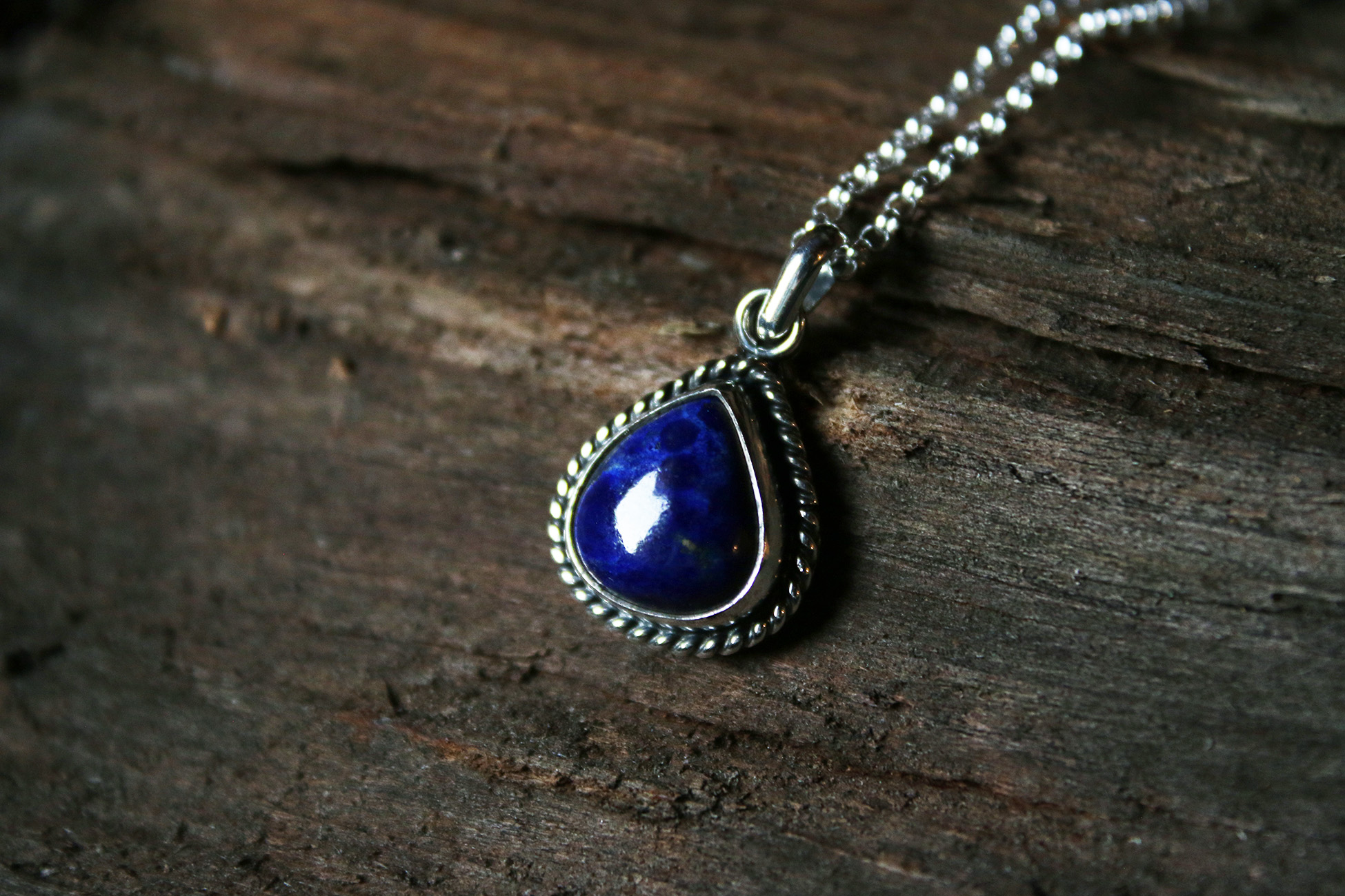 Colgante LAPISLÁZULI GOTA - Imagen 2