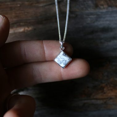 Colgante ROMBO con AGATA DENDRITICA