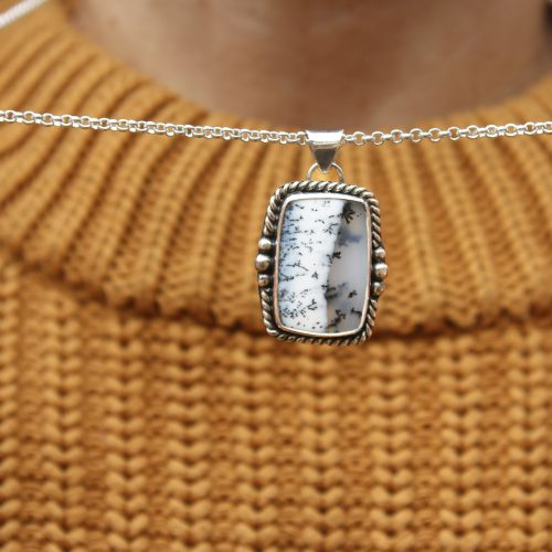 Colgante con AGATA DENDRITICA