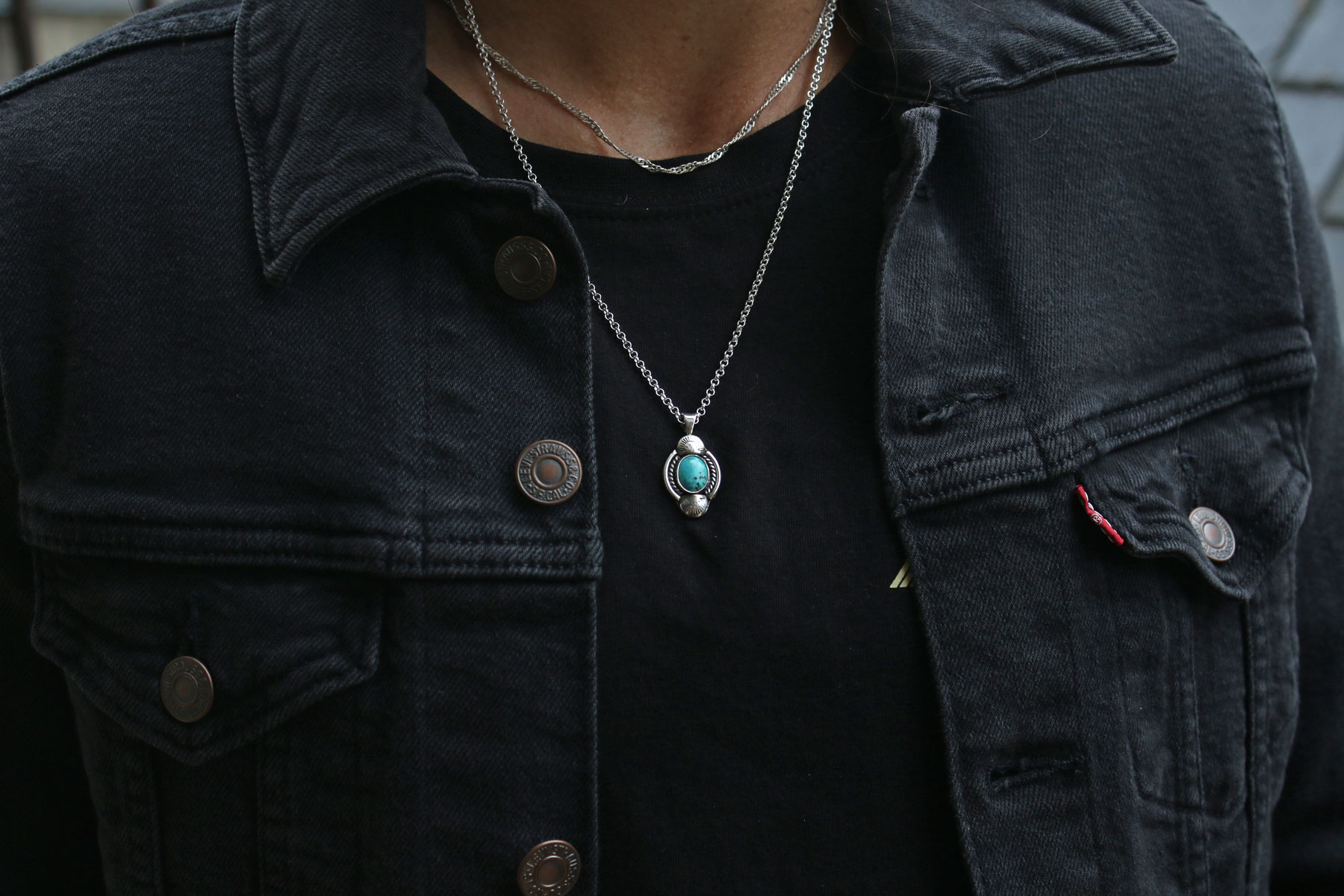 Colgante LAKOTA con TURQUESA - Imagen 2