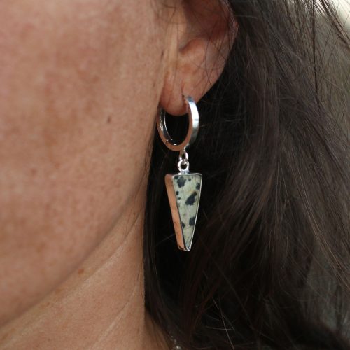Pendientes RAIZ con JASPE DALMATA