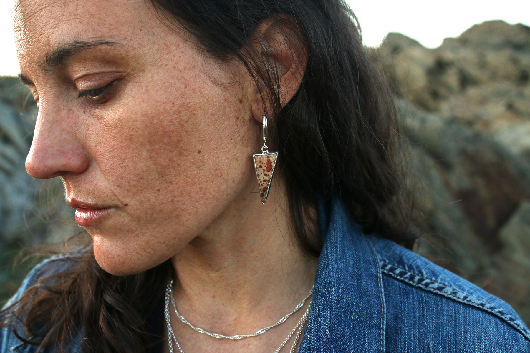 Pendientes RAIZ con JASPE CAFE - Imagen 2