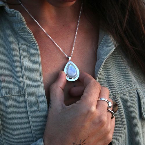 Colgante LAGRIMA de Piedra Luna