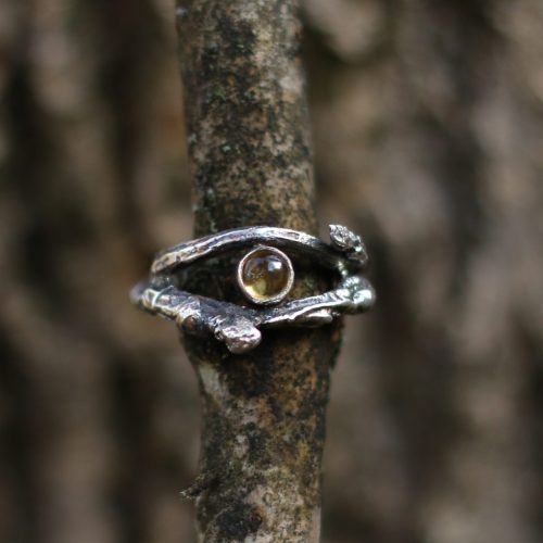 Anillo RAMA con CITRINO